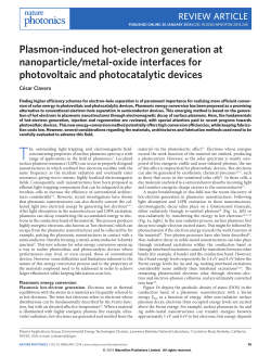 Plasmon-induced hot-electron generation at nanoparticle/metal