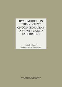 Bvar models in the context of cointegration: a monte carlo experiment