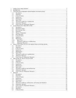 2014 Malfunction Abatement Plan