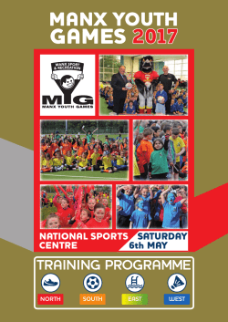 Manx Youth Games 2017 Training Programme