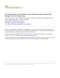 Increasing Damage to Tumor Blood Vessels during Motexafin