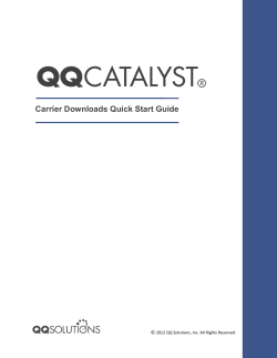 Carrier Downloads Quick Start Guide