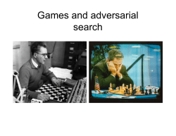 Games and adversarial h search