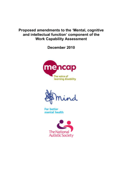 Mental, cognitive and intellectual function