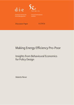 Making Energy Efficiency Pro-Poor