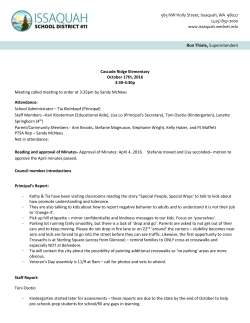 Oct 17 Minutes - Issaquah Connect