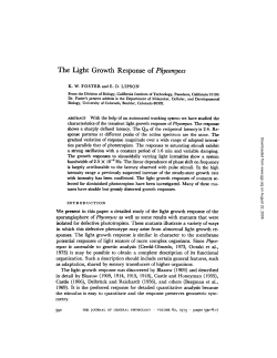 The Light Growth Response of Phycomyces