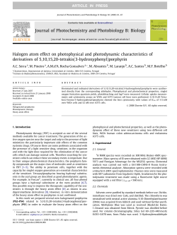 Halogen atom effect on photophysical and