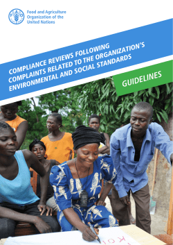 Guidelines for Compliance Reviews Following Complaints Related