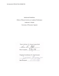 Intellectual Disabilities