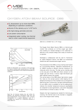 oxygen atom beam source obs - MBE