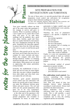 Notes for the tree planter 2