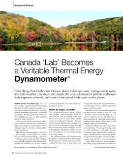 Canada `Lab` Becomes a Veritable Thermal Energy