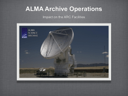 ALMA Archive Operations