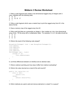 Midterm 3 Review Worksheet