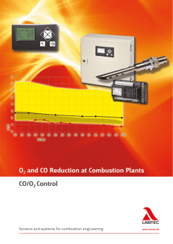 O2 and CO Reduction at Combustion Plants CO/O2