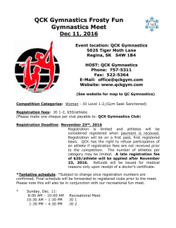 QCK Gymnastics Frosty Fun Gymnastics Meet Dec 11, 2016 Event