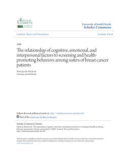 The relationship of cognitive, emotional, and interpersonal factors to