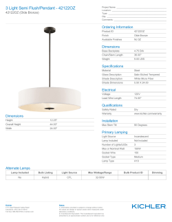 3 Light Semi Flush/Pendant - 42122OZ