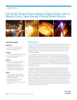 IoE-Driven Smart Street Lighting Project Allows Oslo to