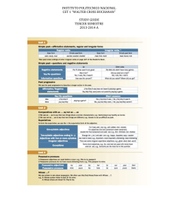 INSTITUTO POLITECNICO NACIONAL CET 1 &ldquo;WALTER CROSS