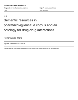 Semantic resources in pharmacovigilance: a corpus and an