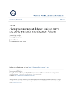Plant species richness at different scales in native and exotic