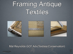 Framing Antique Textiles