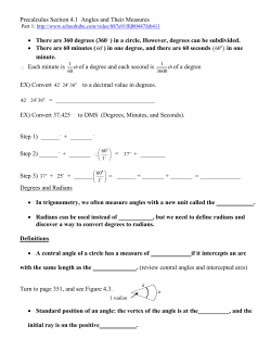 Precalculus Section 4