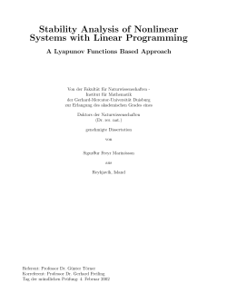 Stability Analysis of Nonlinear Systems with Linear Programming