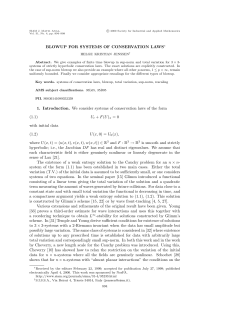 Blowup for systems of conservation laws