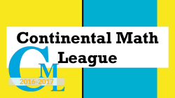 Continental Math League