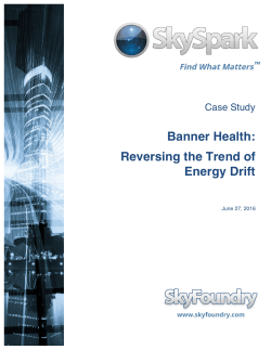 Banner Health: Reversing the Trend of Energy Drift