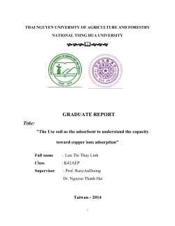 Table 5: Size of soil sample