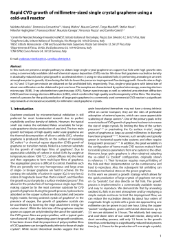 Rapid CVD growth of millimetre-sized single crystal
