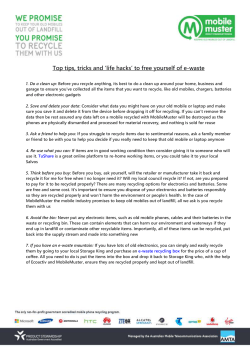 Top tips, tricks and `life hacks` to free yourself of e