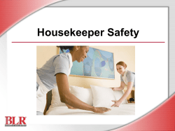 Housekeeper Safety