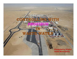 CONTROLLING WITH PROFIBUS IN WASTE WATER