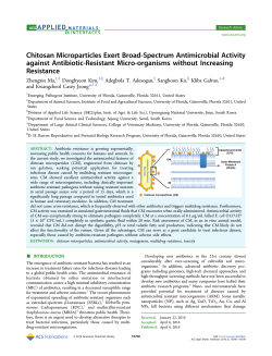 Chitosan Microparticles Exert Broad-Spectrum