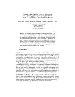 Deriving Probability Density Functions from Probabilistic Functional