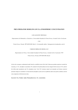 prey-predator modeling of co2 atmospheric concentration