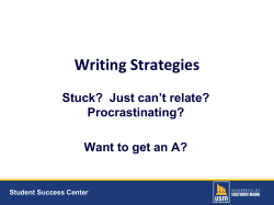 Effective Writing Strategies