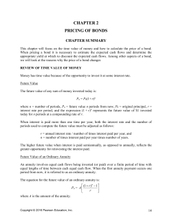 Pricing of Bonds