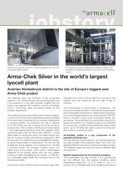 Arma-Chek Silver in the world`s largest lyocell plant