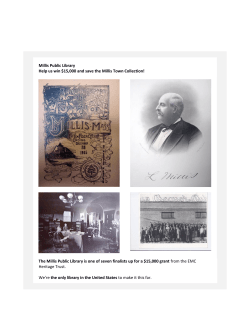 Millis Public Library Help us win $15000 and save