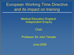 EWTD impact