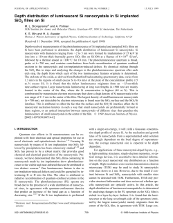 Depth distribution of luminescent Si nanocrystals in Si implanted