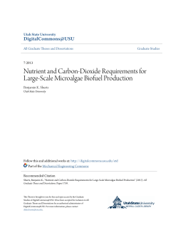 Nutrient and Carbon-Dioxide Requirements for Large
