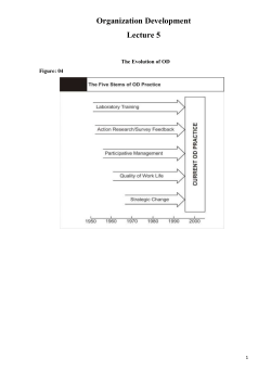 Organization Development Lecture 5