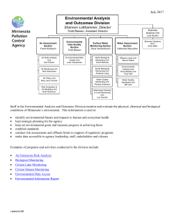 Environmental Analysis and Outcomes Division